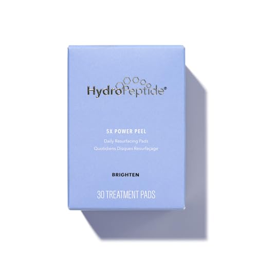 HydroPeptide 5X Power Peel, Daily Resurfacing Pads, Smooth Away Appearance of Wrinkles and Fine Lines, Better Skin, 4 Ounce