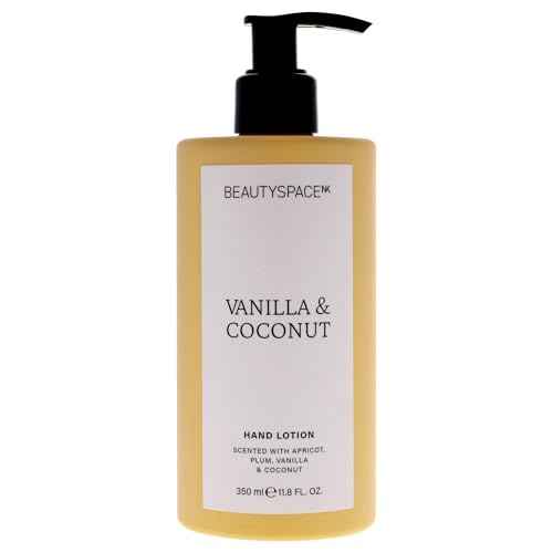 SpaceNK Beauty Vanilla & Coconut Hand Lotion ? Moisturizes & Nourishes ? Non-Greasy, Fast-Absorbing ? Softens & Protects Hands ? For All Skin Types ? Vegan & Cruelty-Free ? 11.8 oz