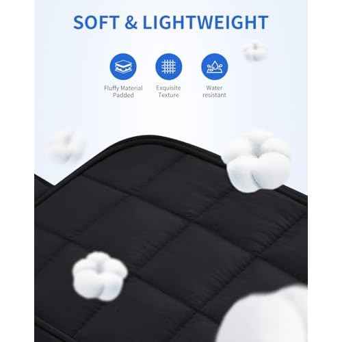 Narwey Puffy Travel Toiletry Bag for Traveling Women Girl, Travel Bag for Toiletries, Cute Travel Makeup Bag Organizer, Quilted Cosmetic Bag Make Up Skincare Medicine Bags