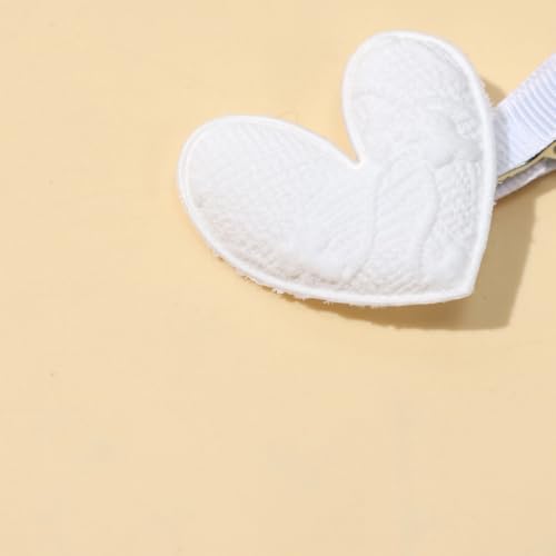 5pc Cute Valentine's Heart Hair Clips Glitter Heart Shaped Hair Barrettes Snap Hairpins for Little Baby, Teen, Toddler Girls, Kids Small Love-Themed Hair Accessories Gift (A)