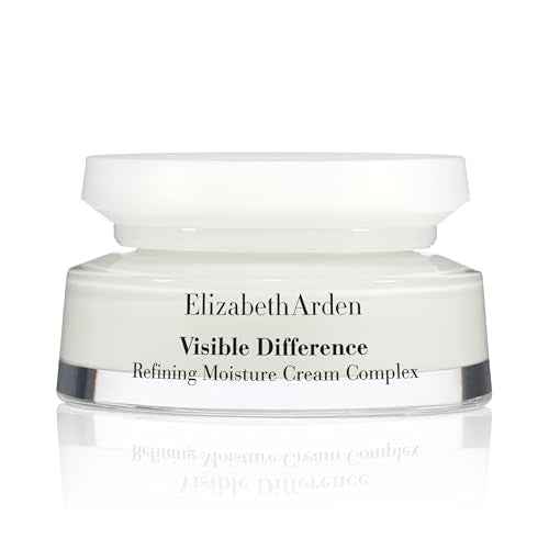 Elizabeth Arden Visible Difference Refining Moisture Cream Complex, Daily Face Moisturizer, Prevents Hydration Loss, Dermatologist and Clinically Tested, 2.5 Oz