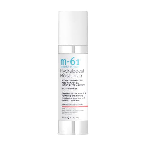 m-61 Hydraboost Moisturizer | Multi-Purpose, 2-in-1 Moisturizer + Primer With Hyaluronic Acid, Peptides And Vitamin E. Silicone Free. Hydrating and Firming. For All Skin Types - 1.7 Fl Oz