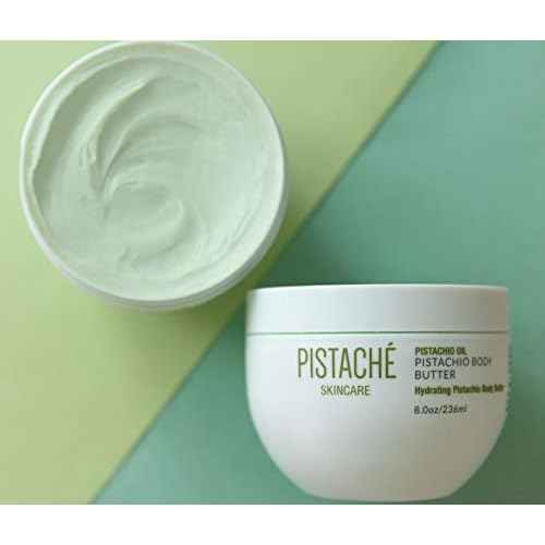 Pistach? Skincare Pistachio Oil Whipped Body Butter Cream | Rich Moisturizer for Dry Skin with Vitamin E & Antioxidant Protection | The Boyfriend Body Butter, 8 oz