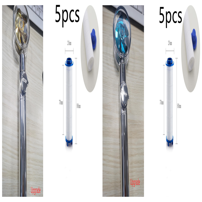 High Pressure Turbo Shower Head with Water Saving Feature & 360° Fan Extension