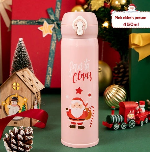 304 Stainless Steel Kids Water Cup with Cartoon Design, 500ML