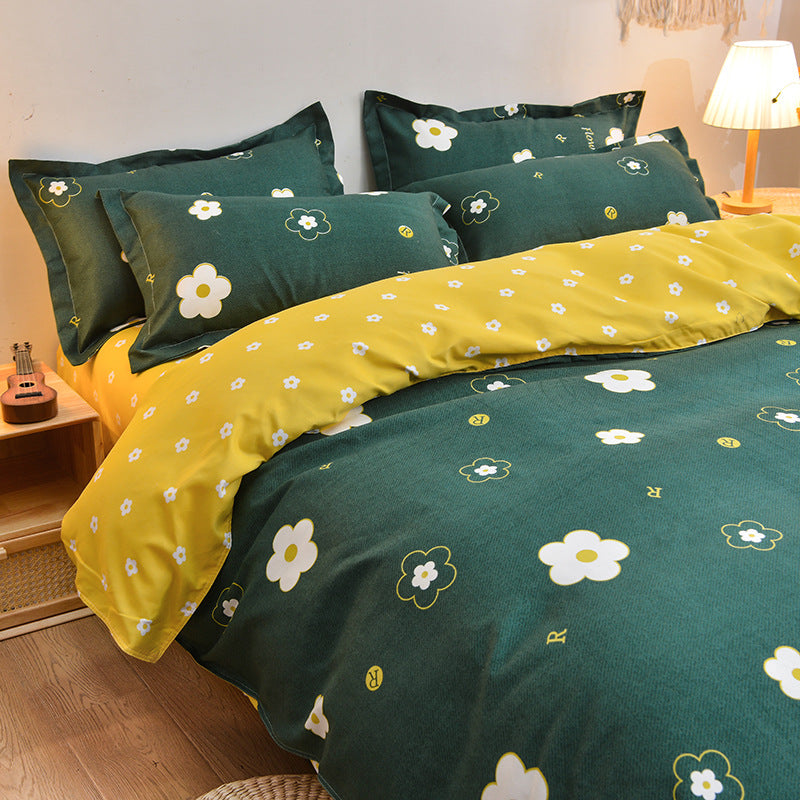 Pure Cotton Bedding Set - Multiple Sizes & Styles, Soft & Comfortable