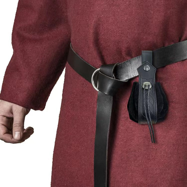 Retro Viking Medieval Waist Bag - Unisex Festival Fanny Pack with Adjustable Strap