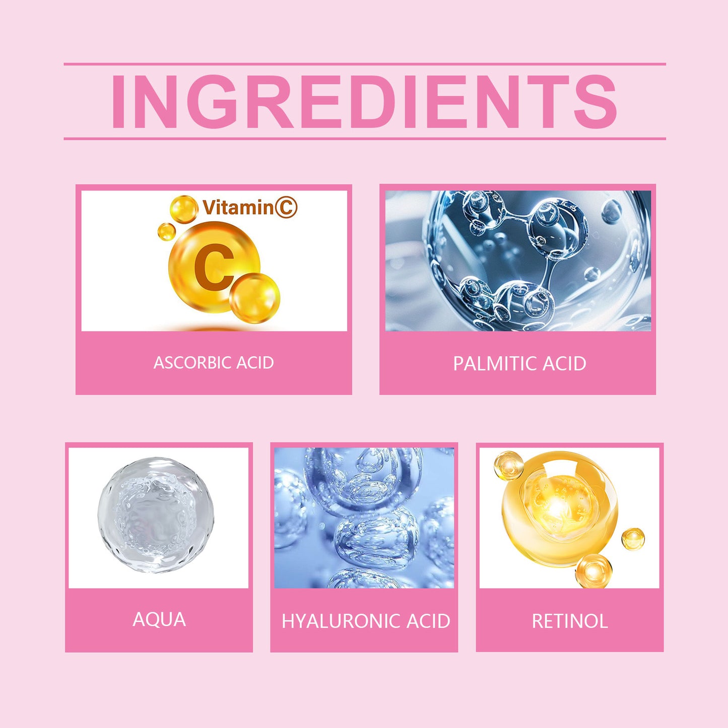 Retinol & Vitamin C Hydrating Face Serum - 30ml Anti-Wrinkle Treatment
