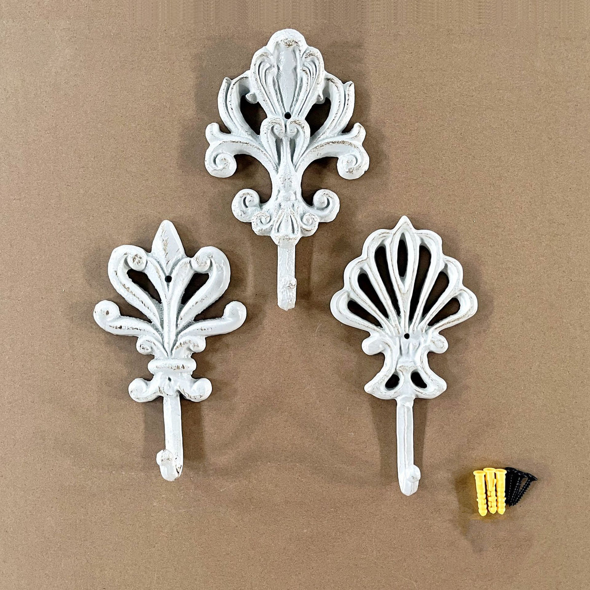 European Style Retro Metal Wall Hook Set Outdoor Garden Decor