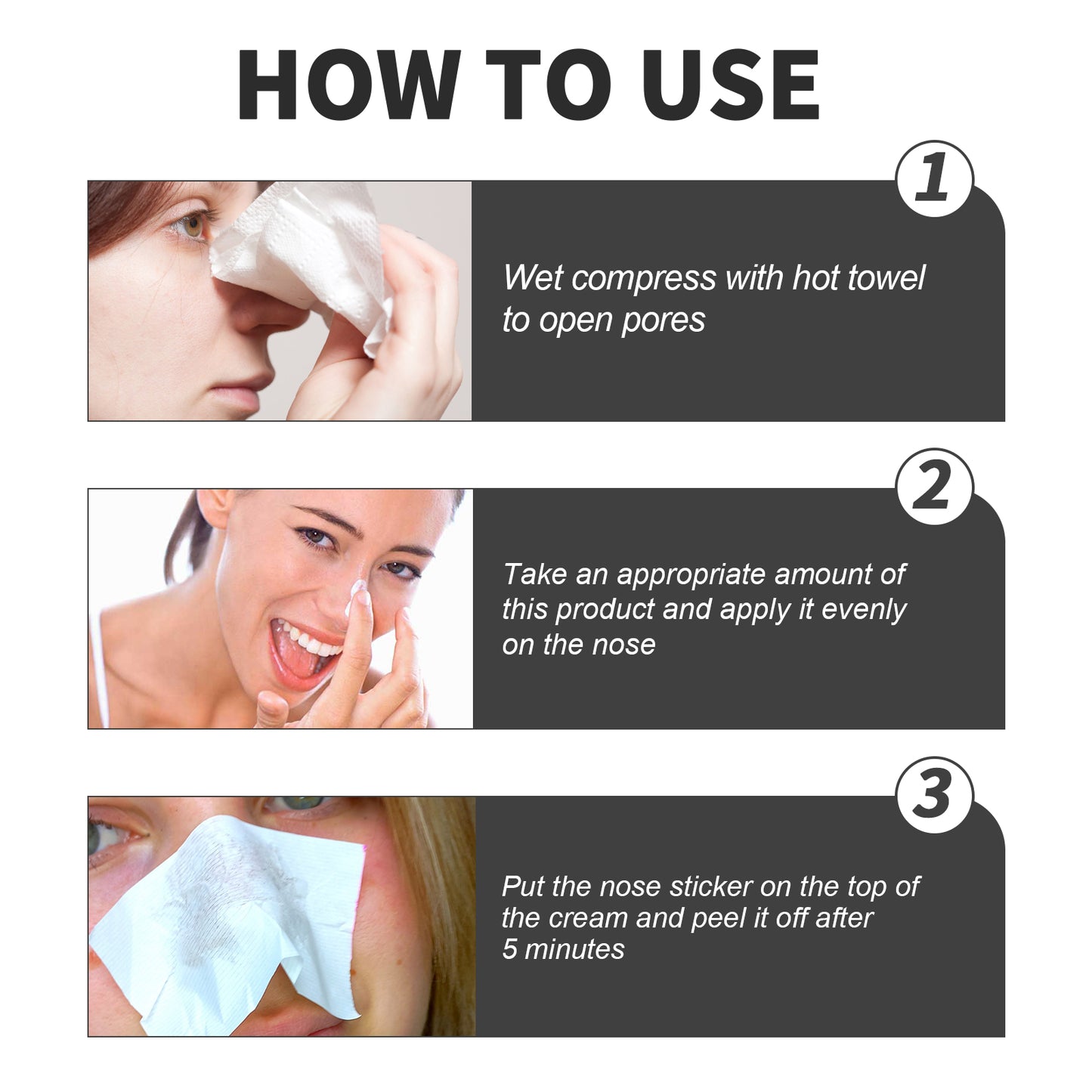 Blackhead Removal Cream & Pore Cleansing Patch Set