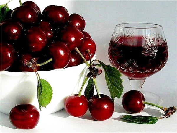 Red Wine Diamond Painting Kit Full Landscape Art - Multiple Sizes & Styles