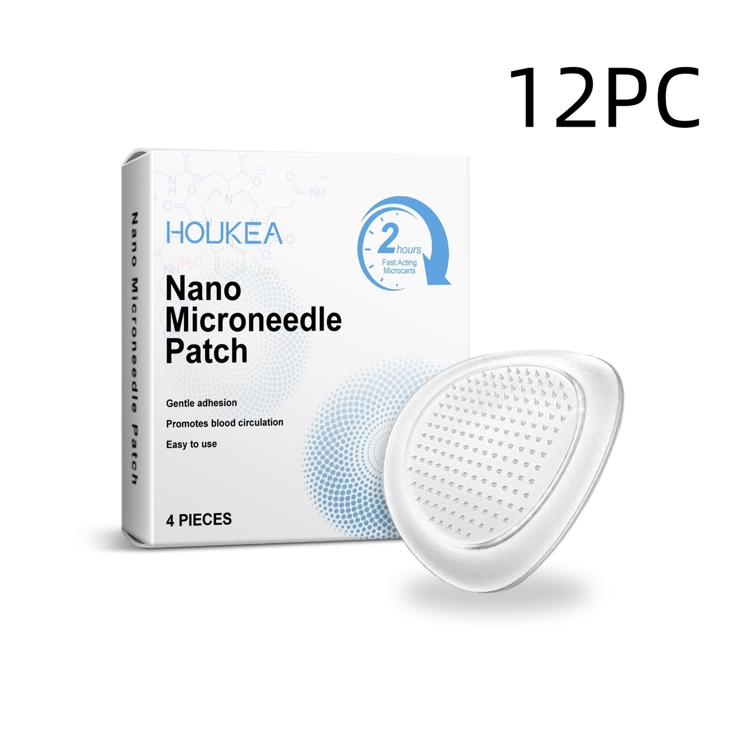 Nano Microneedle Patch for Skin Care - 4 Pieces, Multiple Boxes Available