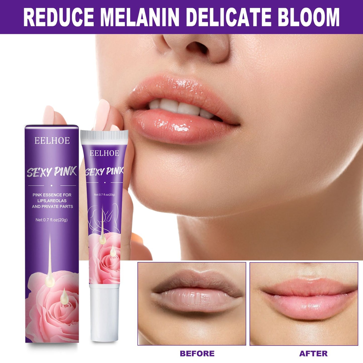 Intimate Area Brightening Cream - Melanin Removal for Lips and Skin