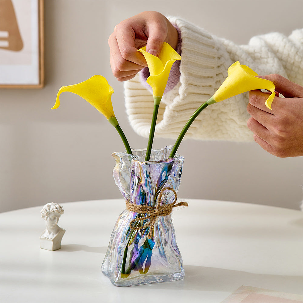 Glass Vase for Dried Flowers - Nordic Home Table Decor Accessory