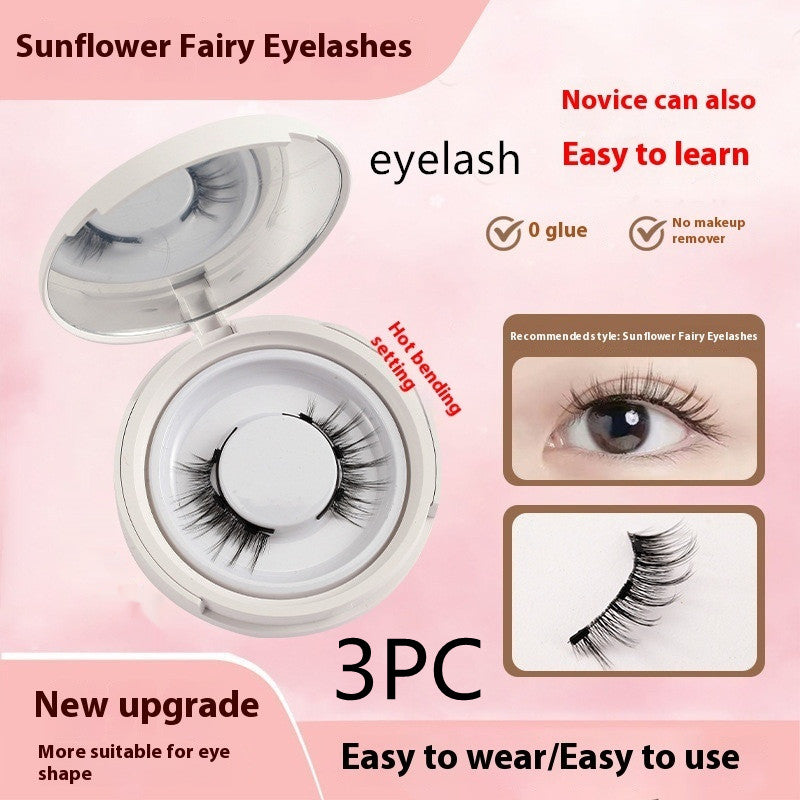 Magnetic False Eyelashes - Natural Mink Lash Set with Applicator Tool