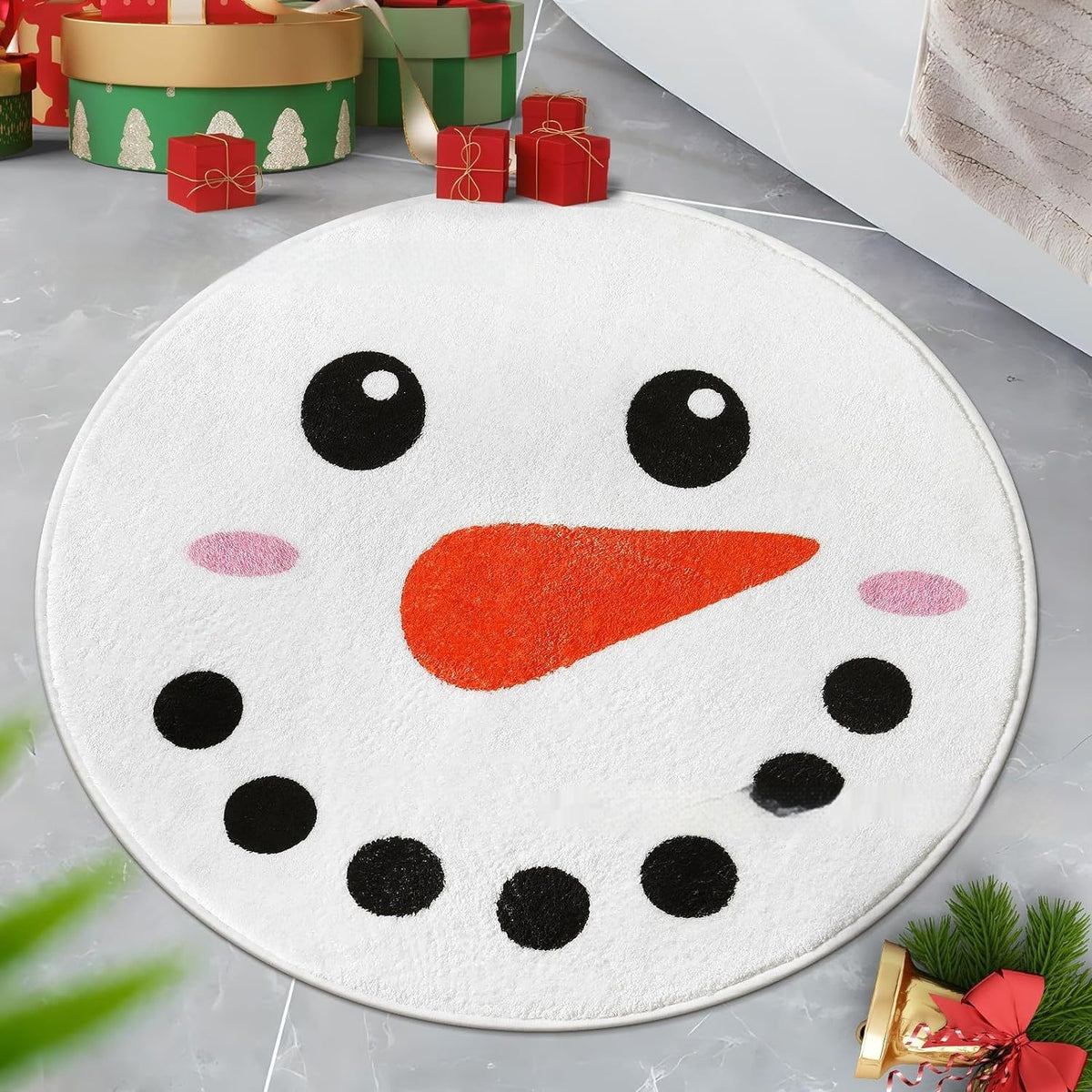 Christmas Cashmere-Like Carpet | Easy to Care Home Textile
