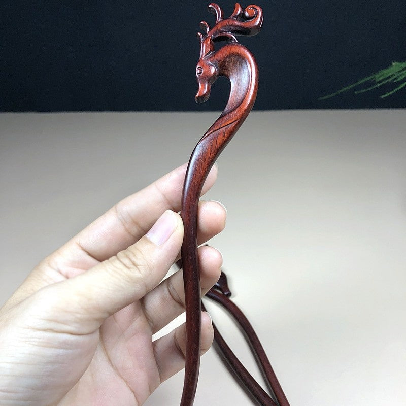 Rosewood Deer Hairpin for Women