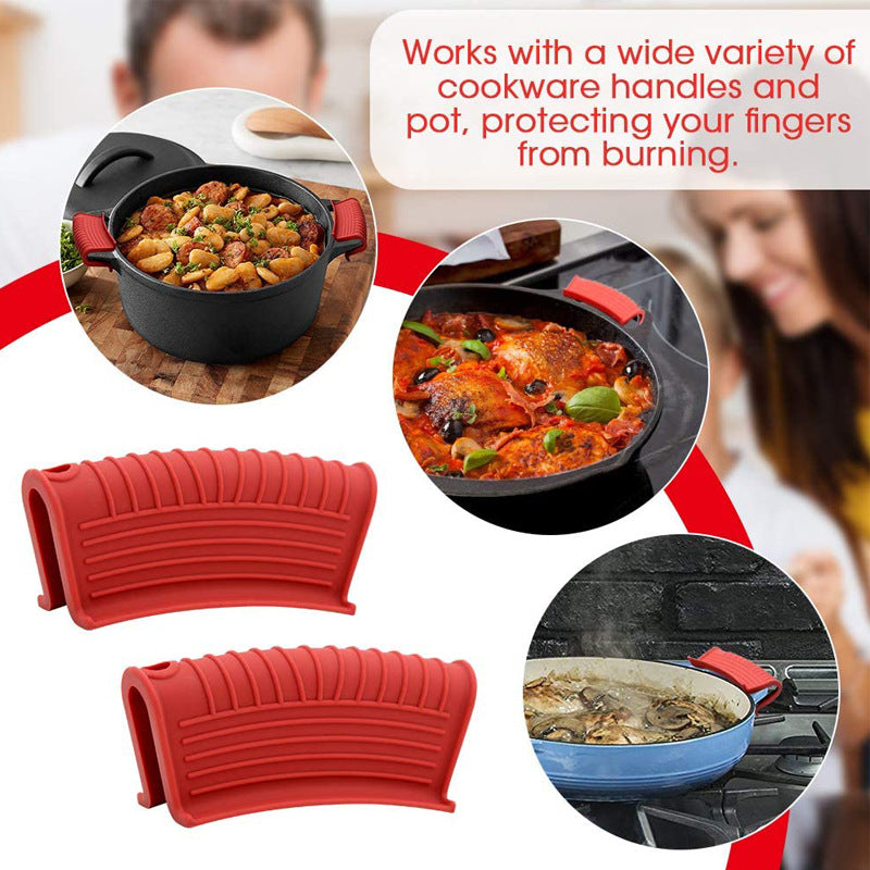 Silicone Hot Handle Holders - Heat Resistant Potholder Set