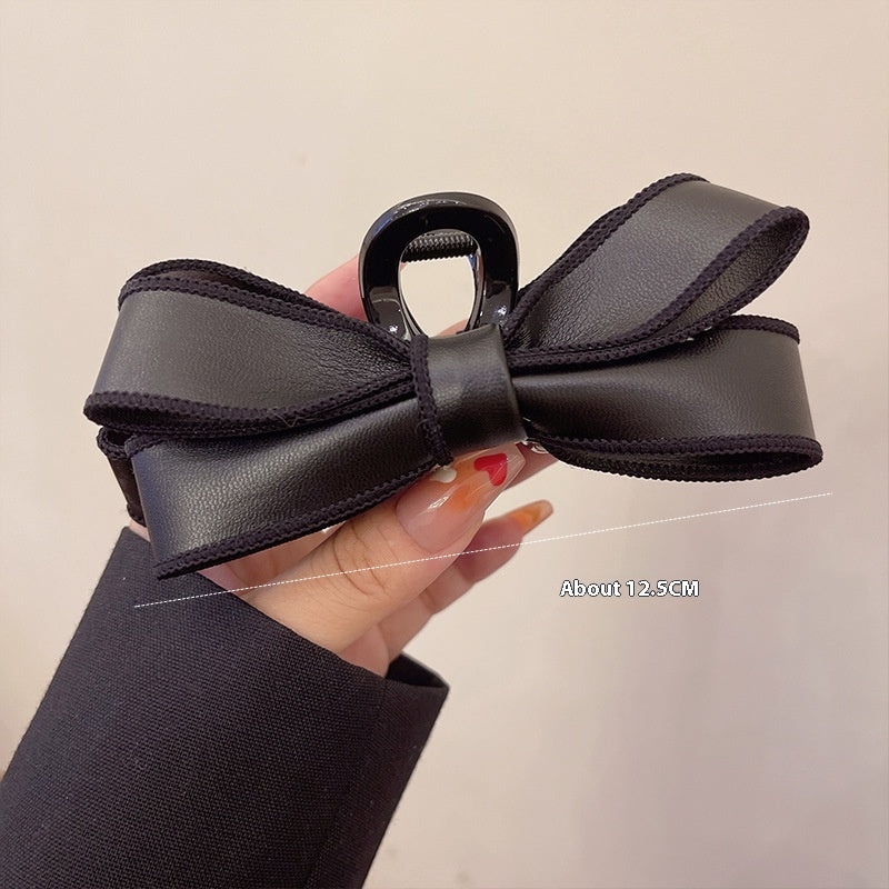 French Elegant Bow Claw Clip for Women – Korean Style