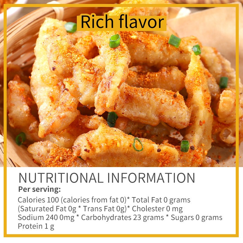 Crispy Pork Coating Mix - 3pc Flavor Enhancer for Chicken, Seafood & Veggies