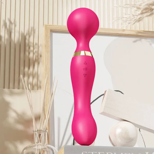 Rechargeable Double Head Wand Massager - 20 Modes & 8 Speeds
