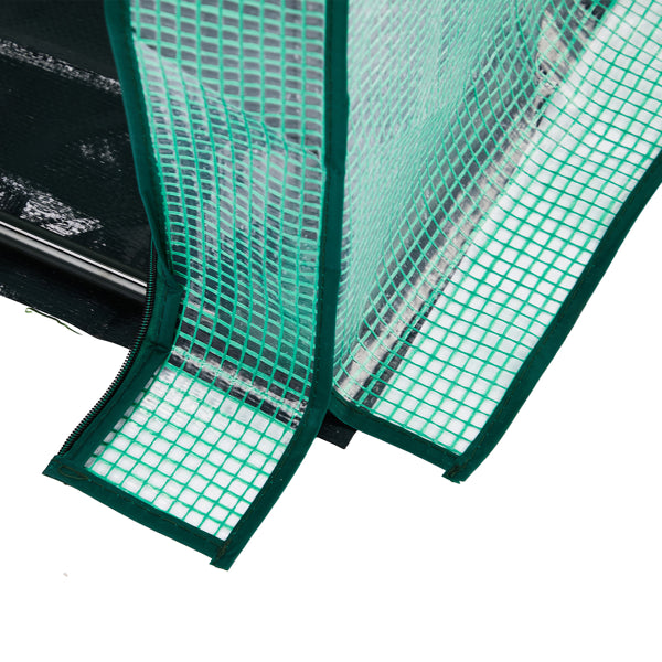 Mini Greenhouse with PE Cover - Indoor/Outdoor Plant Care, 36x18x33in
