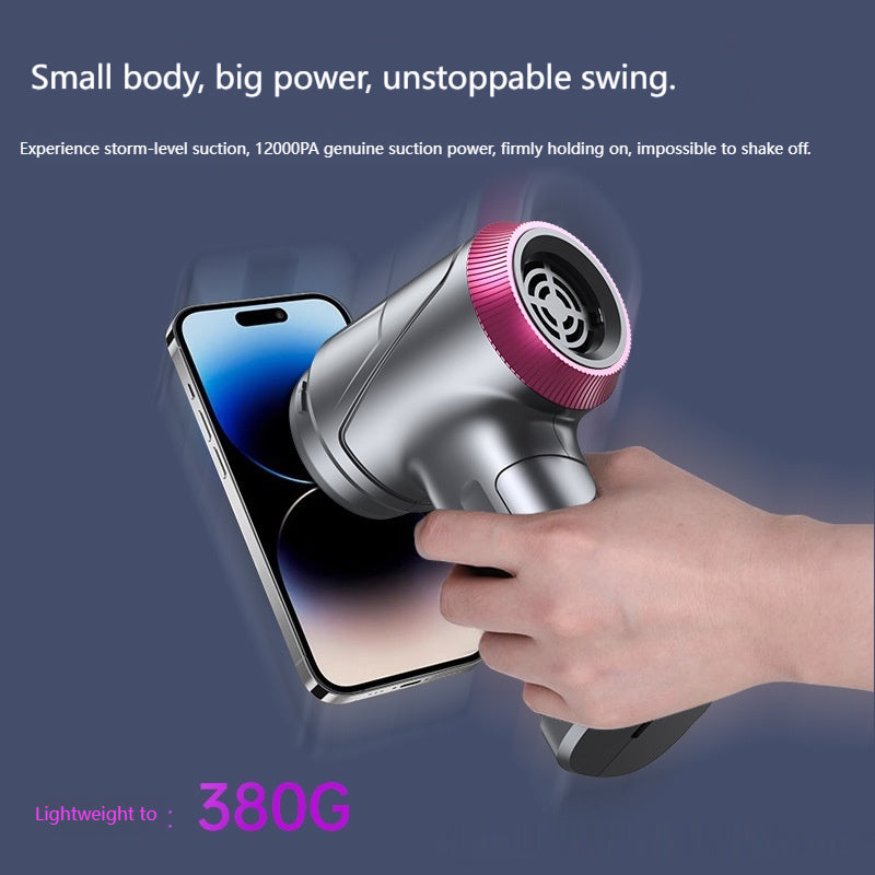 Wireless Handheld Vacuum Cleaner for Car and Home Use - Rechargeable, 12000Pa Suction, Brushless Motor