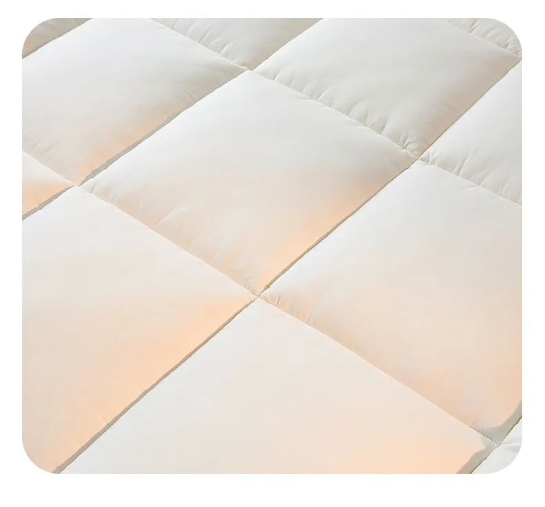 Full Mattress Topper Pad - Soft Gray Bedding Accessory