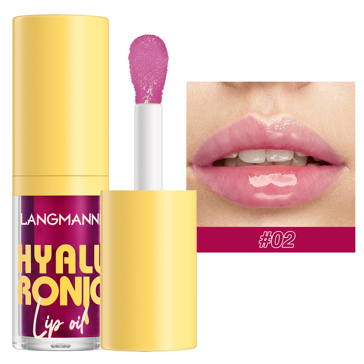 Transparent Hyaluronic Acid Lip Balm Gloss - 6 Colors, Hydrating & Nourishing