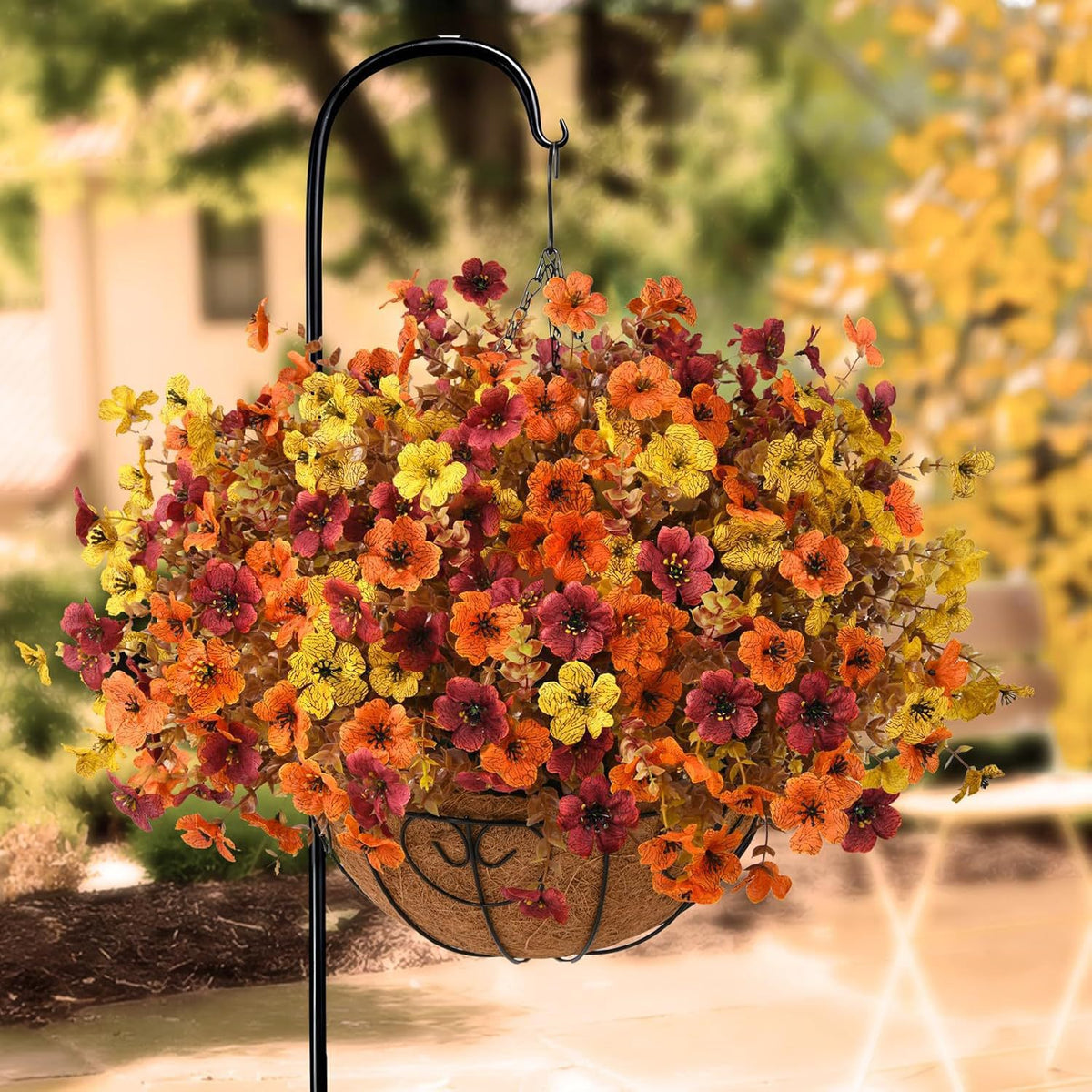 Artificial Brown Eucalyptus Faux Flower Decoration Set - Home & Garden