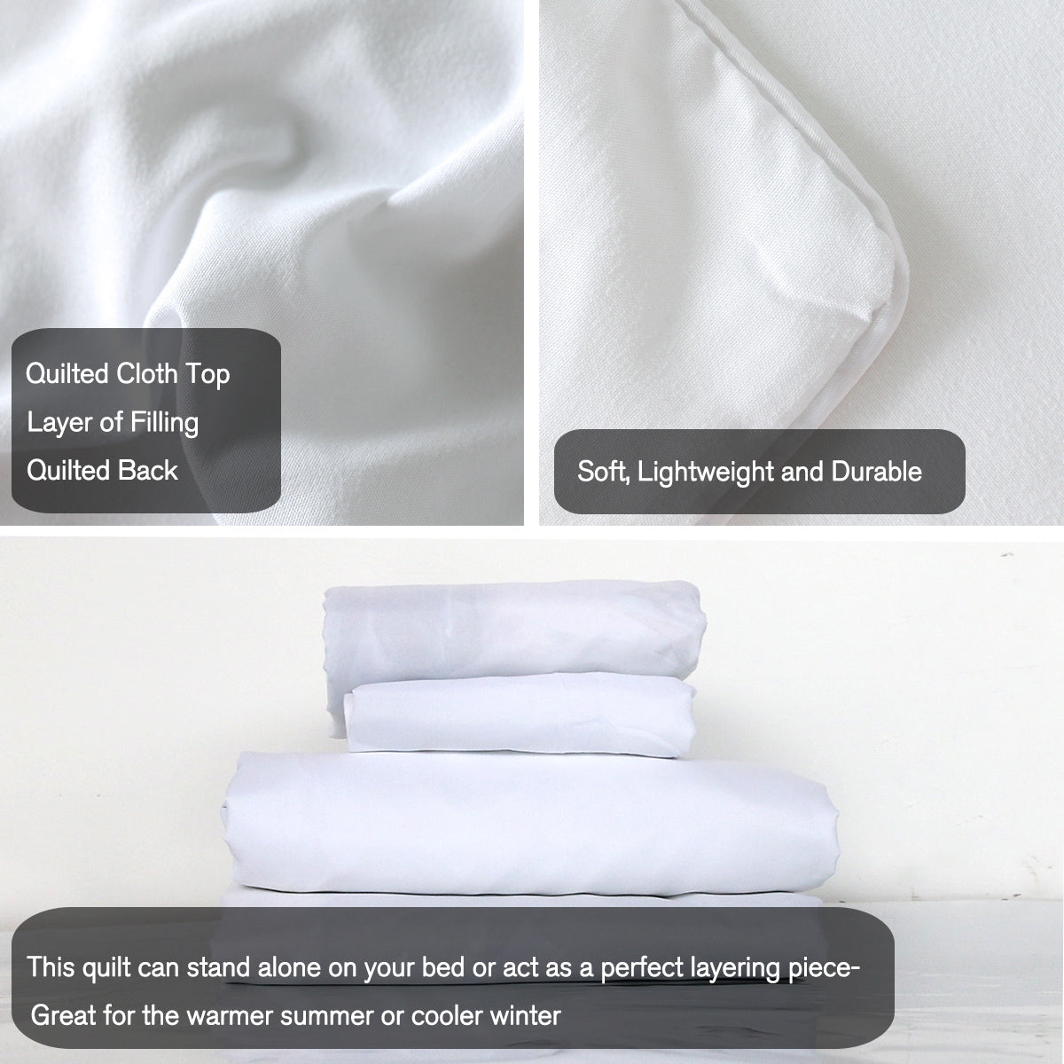 3-Piece Blue and White Floral Duvet Cover Set - Multiple Sizes