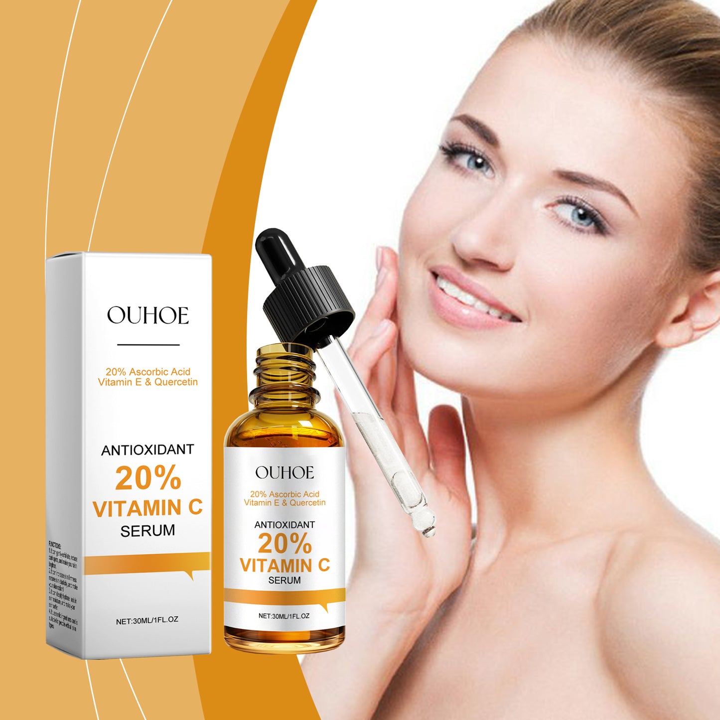 Vitamin C Brightening Facial Serum - Moisturizing & Anti-Aging Skin Care 30ml