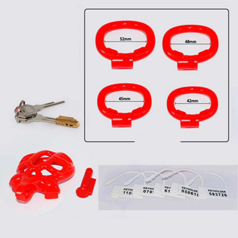 Men's Turtle-Shaped Resin Chastity Lock with Multiple Color Options
