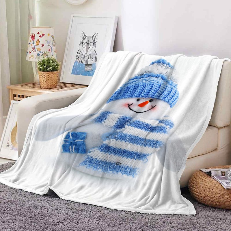 Super Soft Flannel Blanket for Bed & Couch, Warm & Cozy Bedding Gift