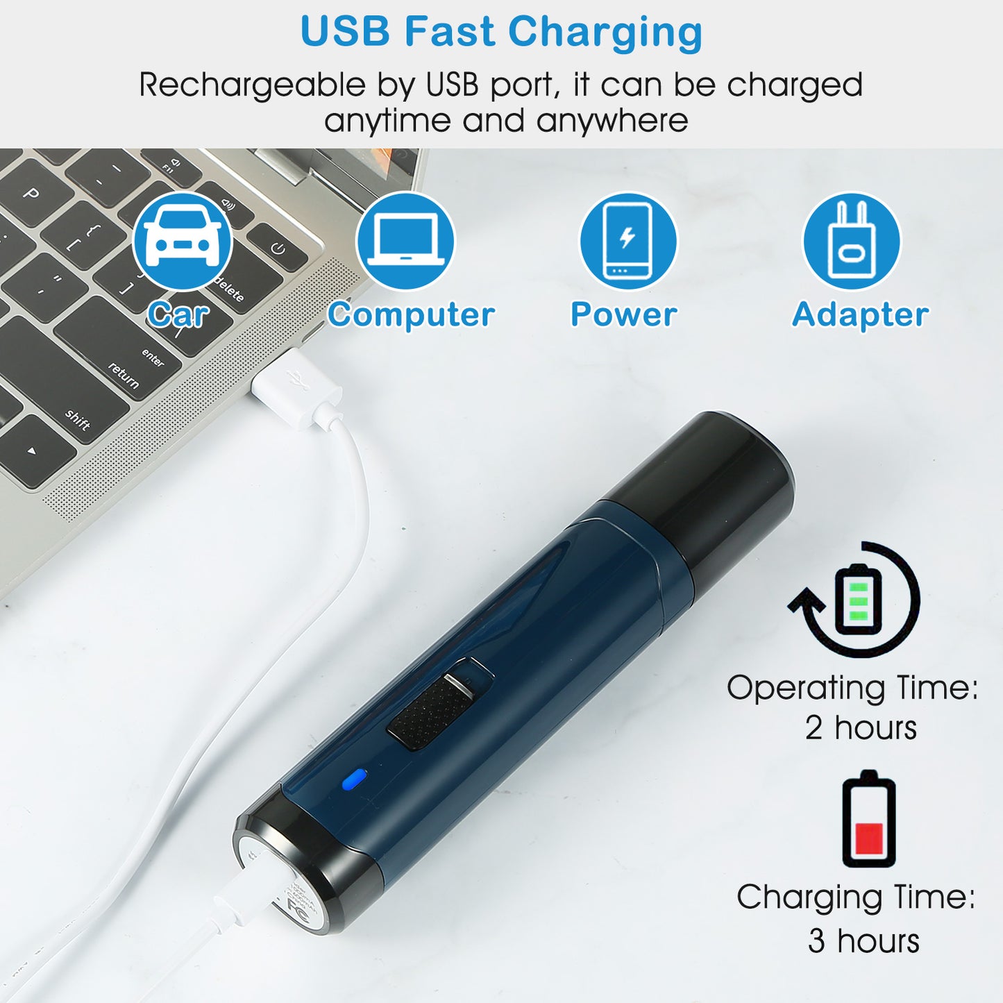 Dog Nail Grinder with 2 Speeds USB Rechargeable Quiet Pet Nail Trimmer