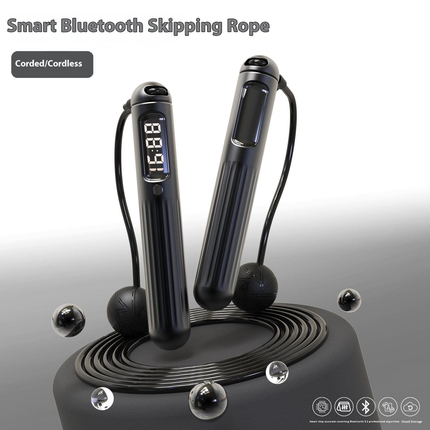 Smart Bluetooth Skipping Rope with Counter for Fitness Training