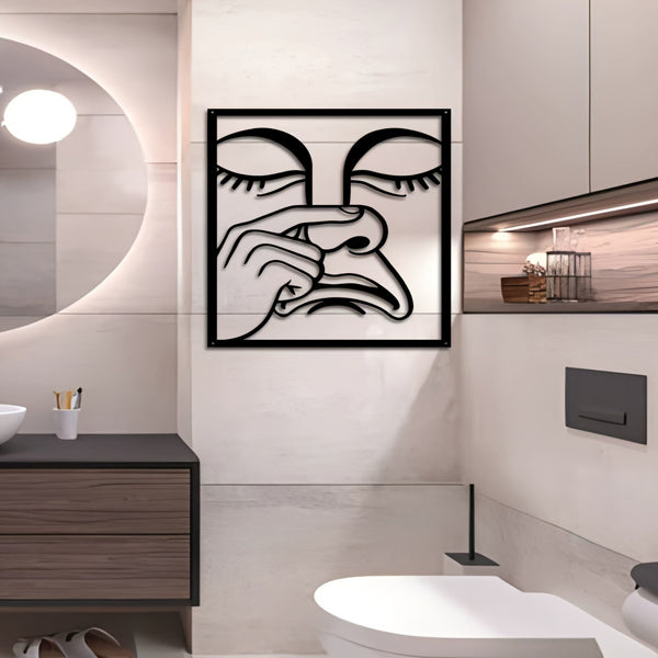 Funny Nose Picking Wall Art - Humorous Home Decor