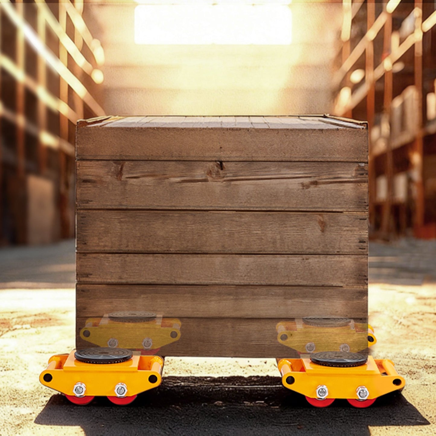 Heavy Duty Machinery Skate Dolly 13,200 LBS Load Capacity Industrial Equipment Mover