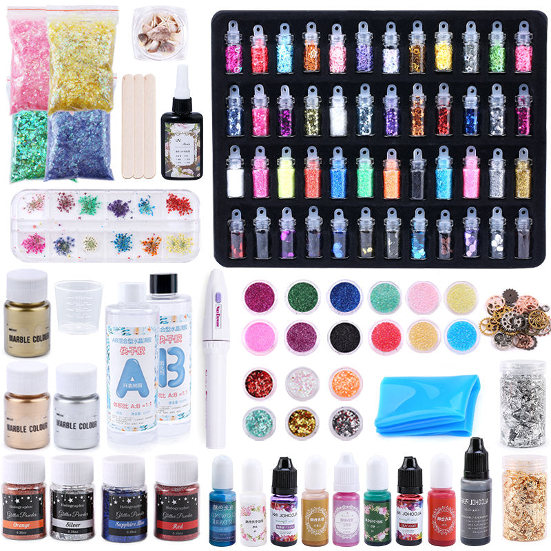 Luminous Resin Pigment for UV & Dark Glow Crafts - 20 Colors, 10ml