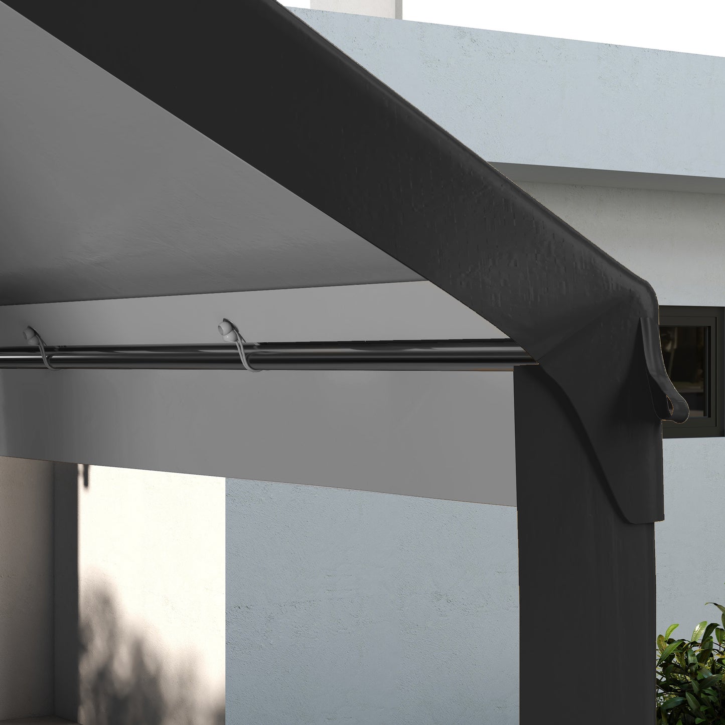 10x20ft UV Resistant Carport Canopy Replacement Cover - Dark Gray