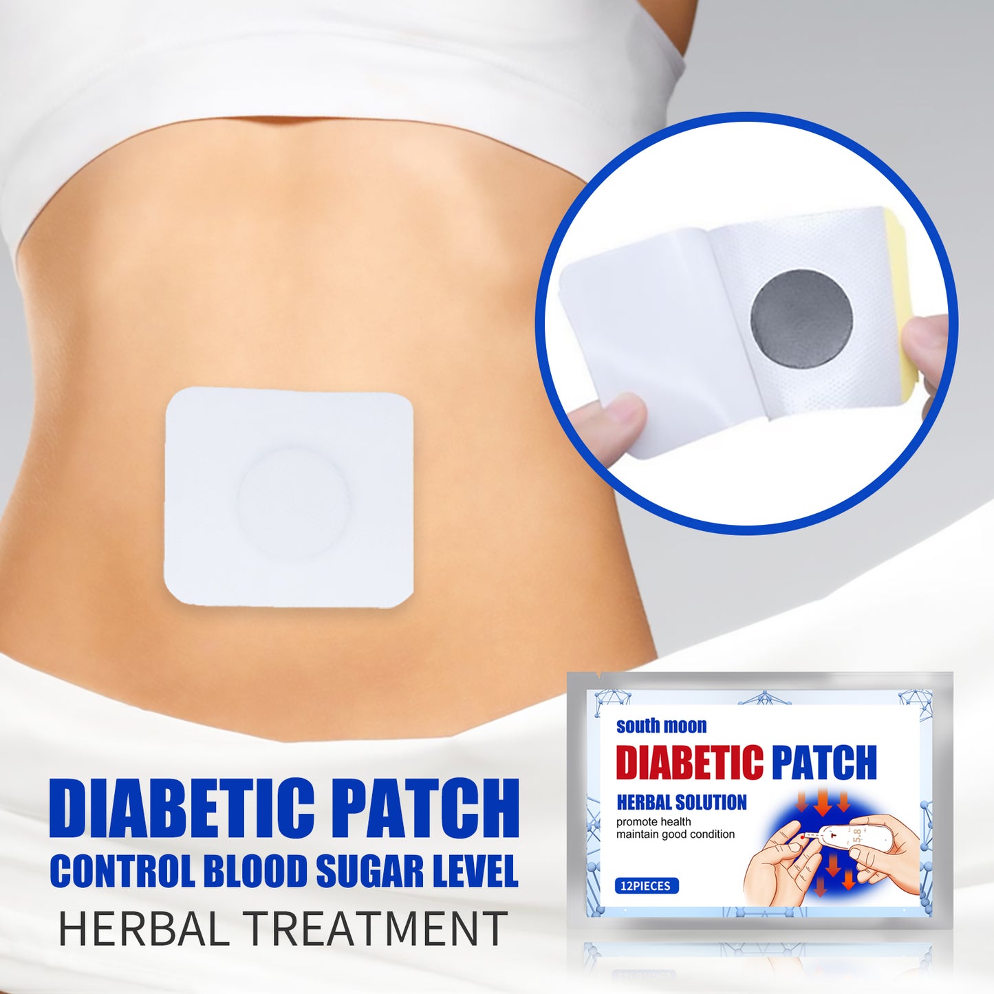 Sugar Comfort Navel Patch - Herbal Body Care Support - 2 Pack