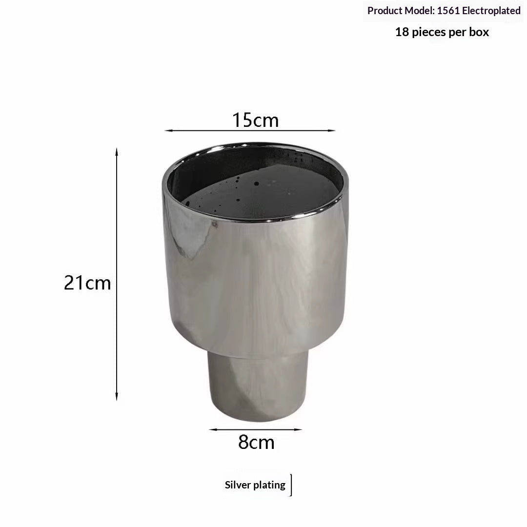 Tall Ceramic Flower Pot for Indoor Decor - Modern Home Garden Planter