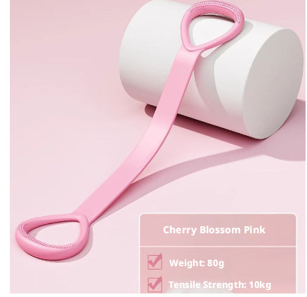 Yoga Tensioner - Eight-Character Pink Resistance Tensioner for Yoga Equipment
