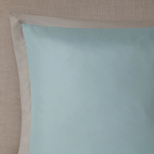 Queen 8 Piece Seafoam Comforter Set - Quilted & Damask Design