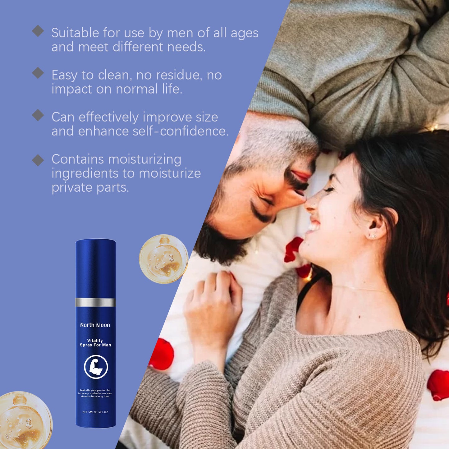 Men Vitality Intimate Spray - Herbal Formula with Ginseng & Maca Root