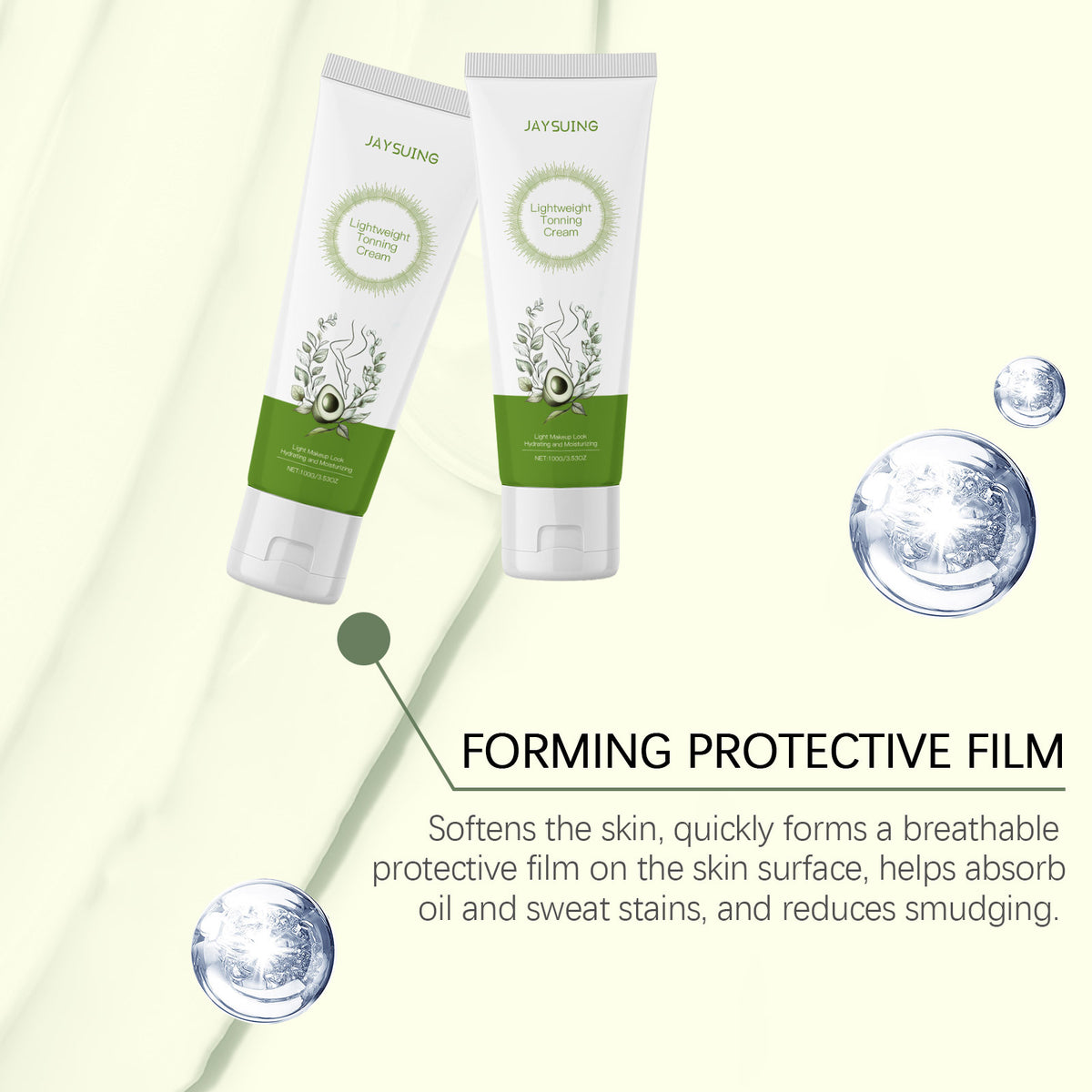 Light Transparent Natural Core Cream - Brightening & Wrinkle Fading, 100g