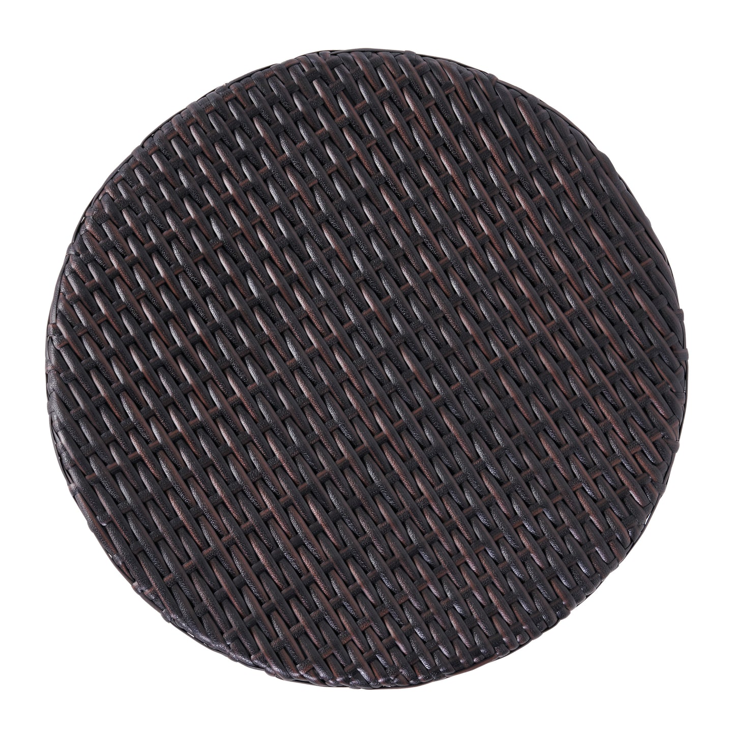Outdoor Wicker Barrel Side Table - Brown Multi Accent Table