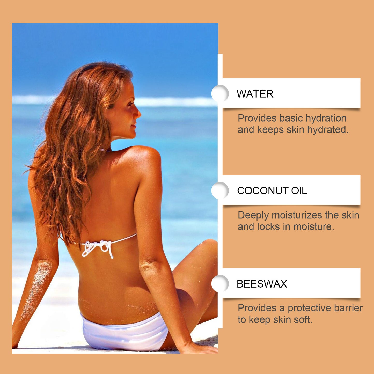 Moisturizing Tanning Gel with Vitamin E and Lemon Extract