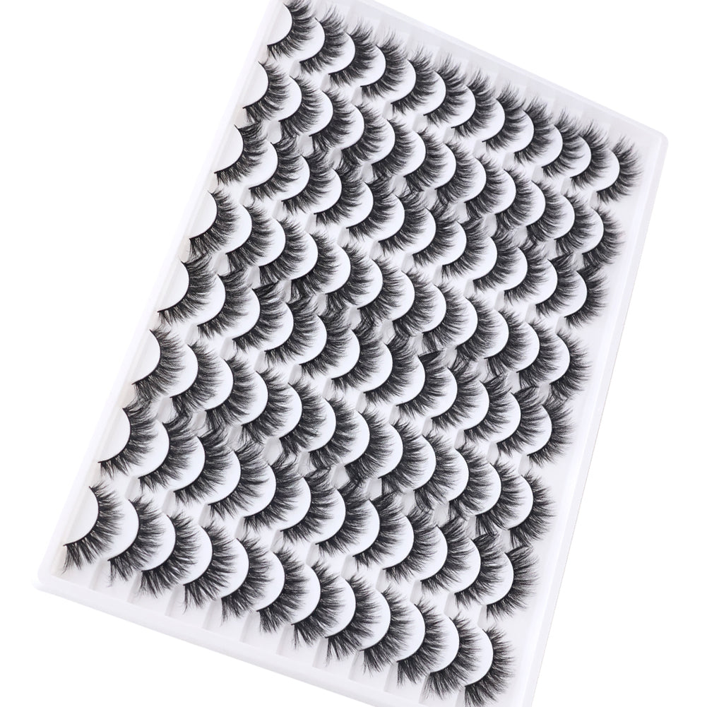 3D False Eyelashes - Multi-layered Realistic Soft Black Lashes