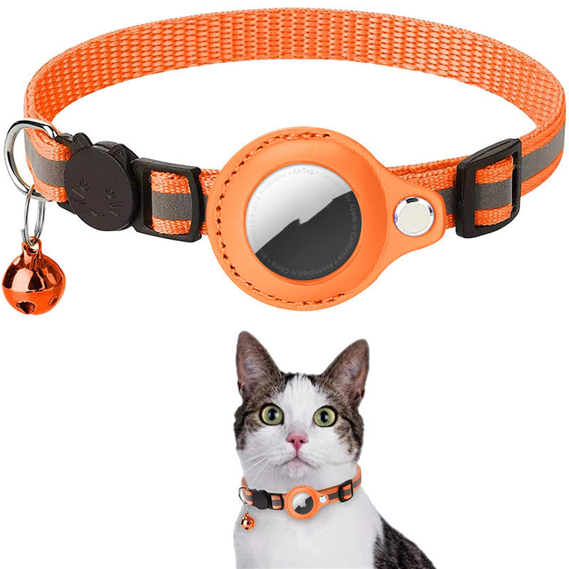 Reflective Waterproof Pet Collar Case for Airtag - Dog & Cat Nylon Accessory